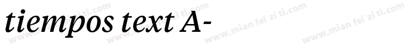 tiempos text A字体转换
